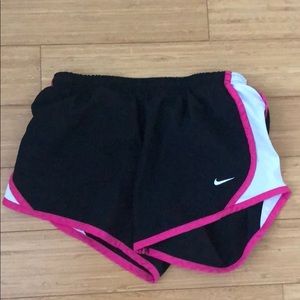 Nike shorts with pink and white details